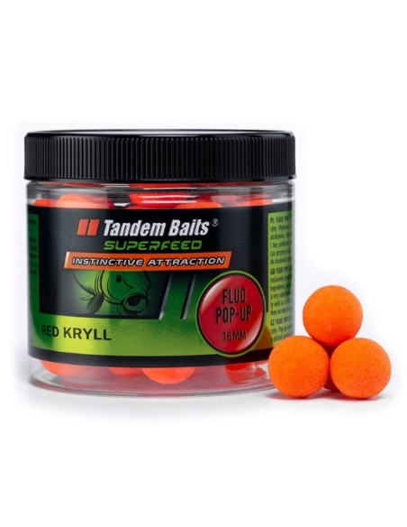 Tandem NEW fluro pop-up red krill 16mm 70gr