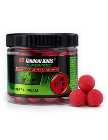 Tandem NEW fluro pop-up halibut & straberry 16mm 70gr