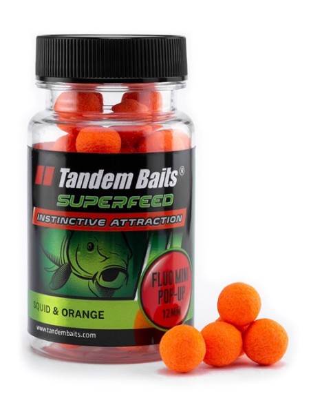 Tandem NEW fluro mini pop-up squid orange 12mm 30gr