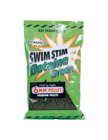Dynamite baits pellets swim stim betaine green 6mm 900g