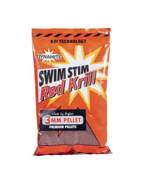 Dynamite baits pellets swim stim red krill 3mm 900g
