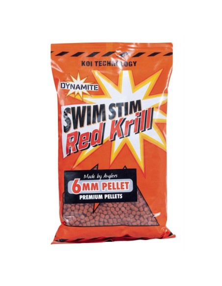Dynamite baits pellets swim stim red krill 6mm 900g