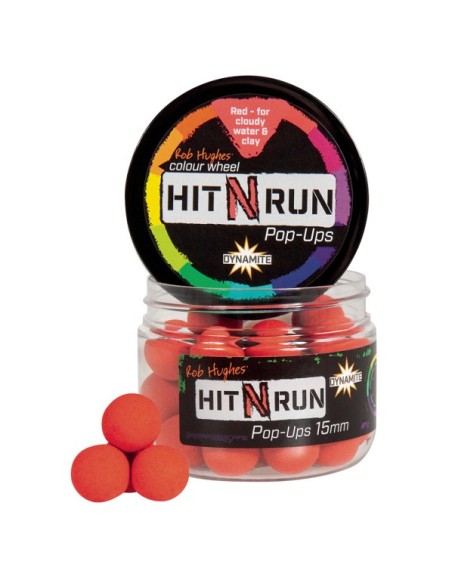 Dynamite baits hit n run pop-up rojo 15mm