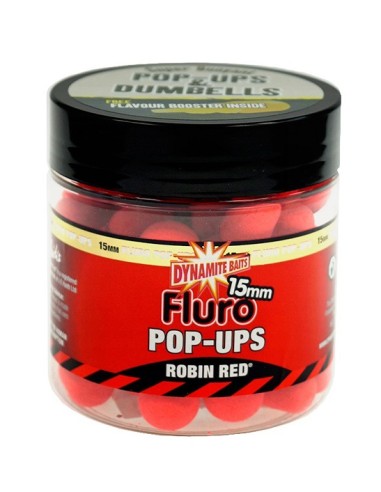 Dynamite baits pop-ups fluro robin red 15mm