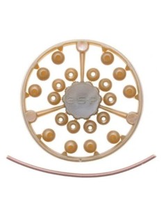 ESP leadcore stop beads brown 20unds 2