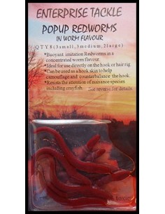 Entreprise pop-up imitation red worm(lombrices) 8 unds
