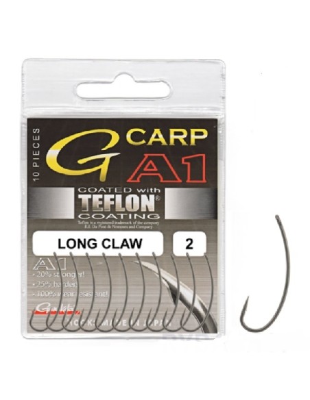 Gamakatsu g-carp long claw nº6 10 uds.
