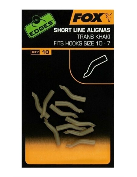 Fox aligner short khaki hook nº7-10 10unds