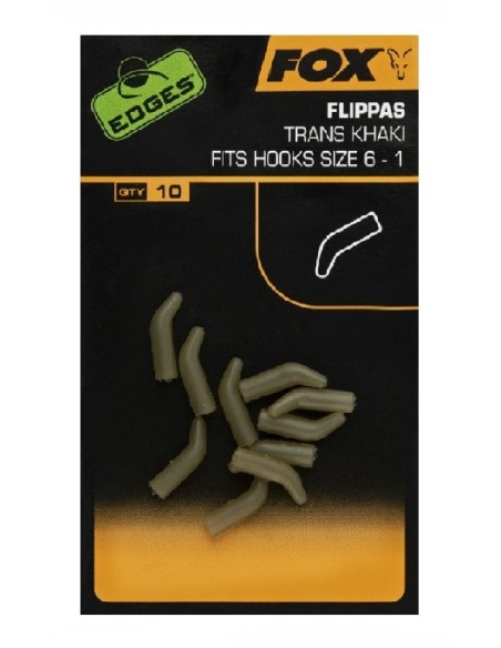 Fox flippa khaki hook nº7-10 10unds