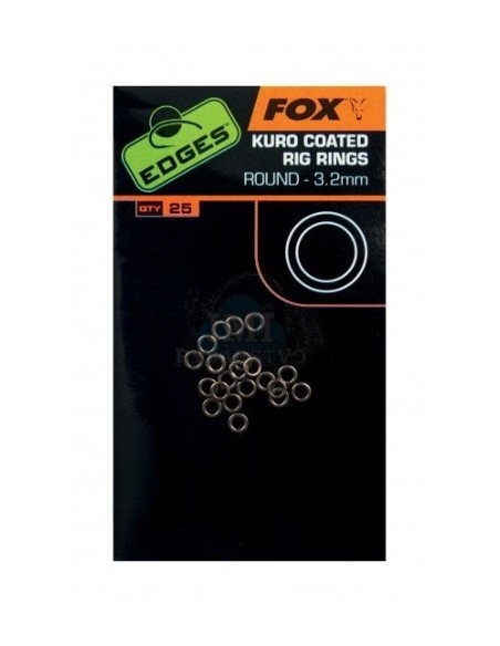 Fox anillas edges kuro rings small 2.5 mm  25 uds.