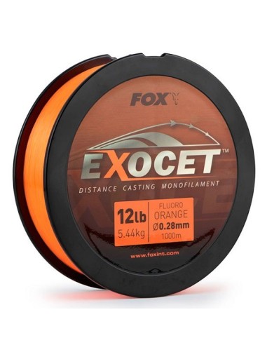 Fox exocet fluoro orange mono 0.30mm 14lb 1000m