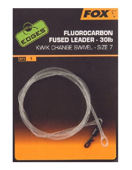 Fox fluorocarbon fused leader kwik change 30lb nº7 1und