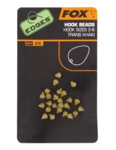 Fox khaki hook beads nº7-10 25unds