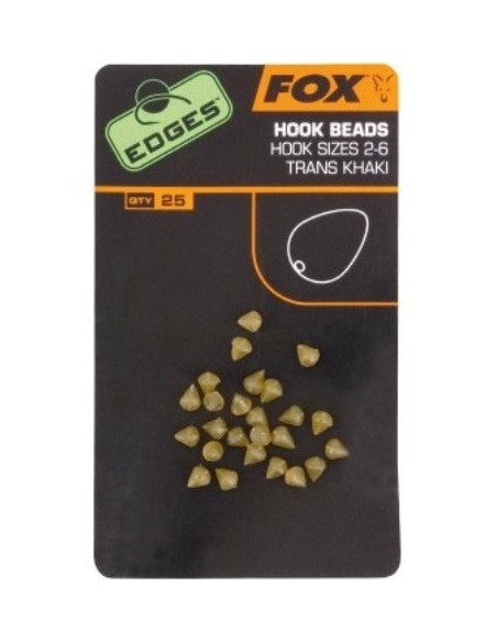 Fox khaki hook beads nº7-10 25unds