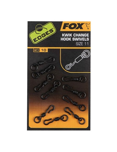 Fox kwick change hook swivell nº11 10unds