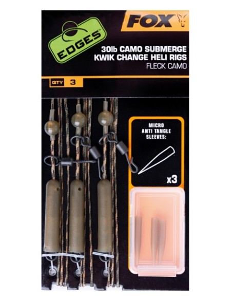 Fox leadcore submerged heli rig kwik change 40lb 3unds