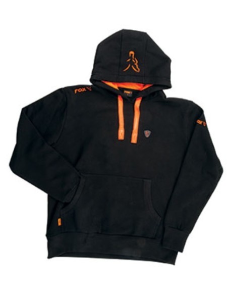 Fox black orange hoodie talla XL
