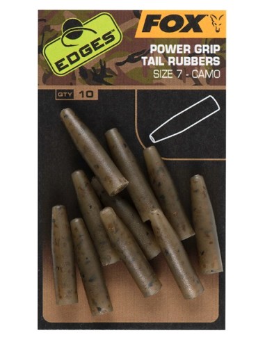 Fox power grip tail rubbers camo nº7 10unds