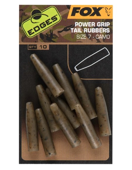 Fox power grip tail rubbers camo nº7 10unds