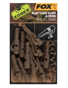 Fox safety lead clip pegs camo nº10 10unds
