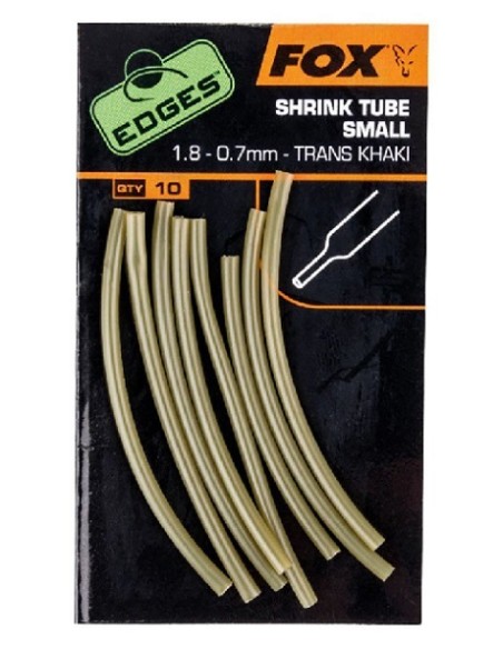 Fox shrink tube khaki small 1.8-0.7mm 10unds