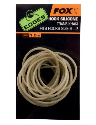 Fox silicona khaki hook nº2-6 1.5m