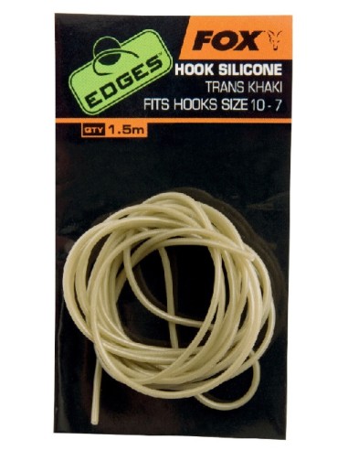 Fox silicona khaki hook nº7-10 1.5m