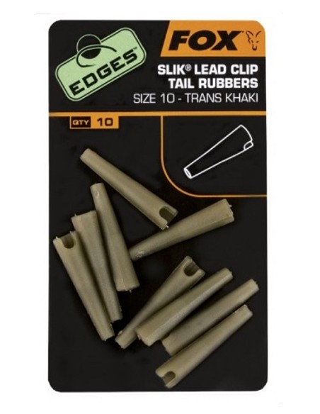 Fox safety lead clip tail rubber nº10 10unds