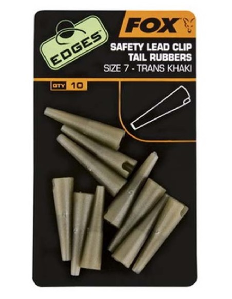 Fox safety lead clip tail rubber nº7 10unds