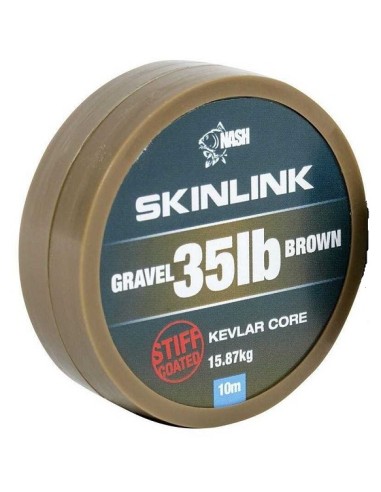 Nash skinlink stiff gravel brown 25lb 10m