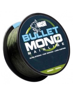 Nash bullet mono weed green 0.40mm 20lb 1000m