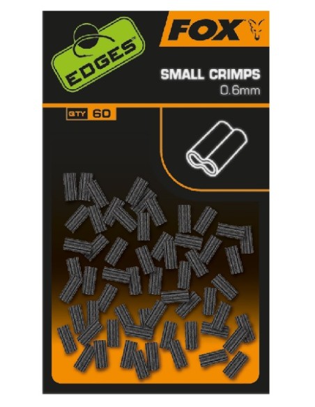 Fox edges crimp grapas small 0.6mm 60unds