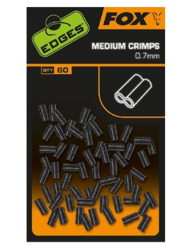 Fox edges crimp grapas medium 0.7mm 60unds