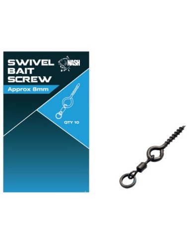 Nash swivel bait screw 8mm 10unds