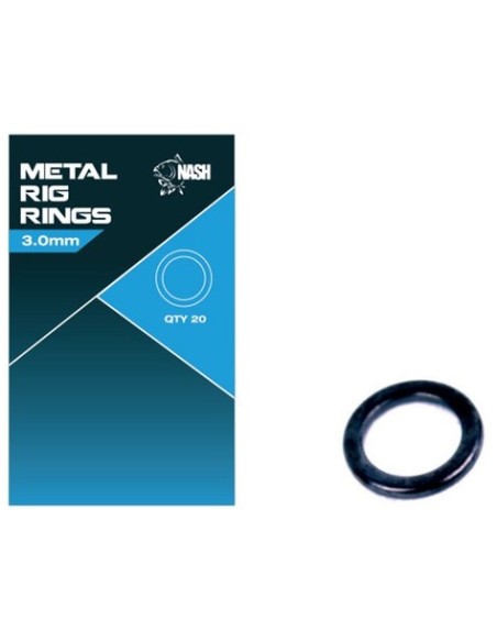 Nash microanillas metal rig rings 3mm 20unds