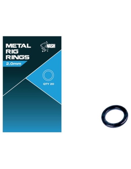 Nash microanillas metal rig rings 2.00mm 20unds
