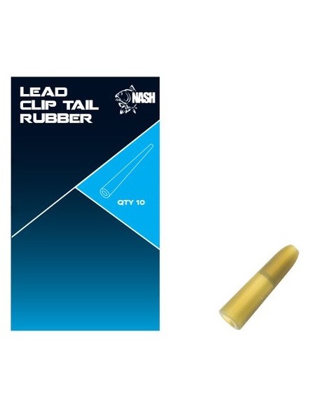 Nash lead clip tail rubber weed 10unds