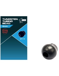 Nash tungsten oval tubing bead 8mm 10unds