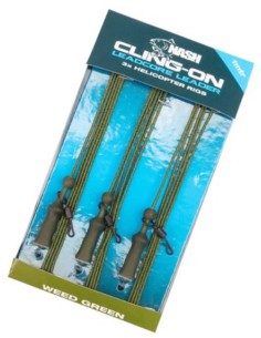 Nash leadcore montado helicopter weed green 3unds