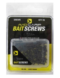 Avidcarp bait screws marrones 25unds