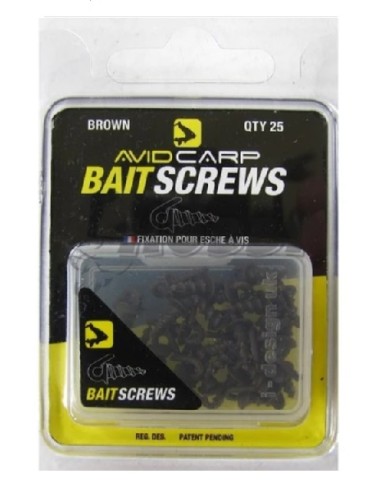 Avidcarp bait screws marrones 25unds