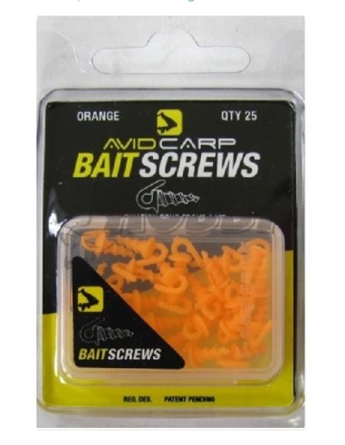 Avidcarp bait screws naranjas 25unds