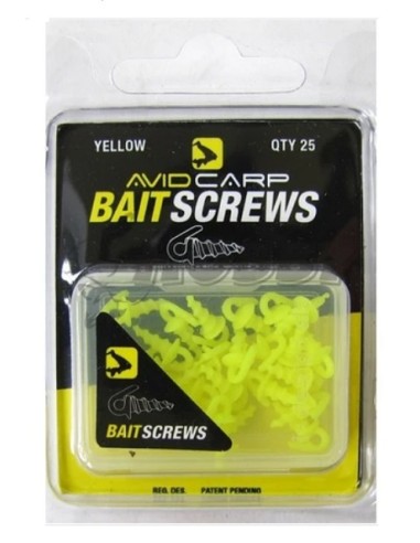 Avidcarp bait screws amarillos 25unds