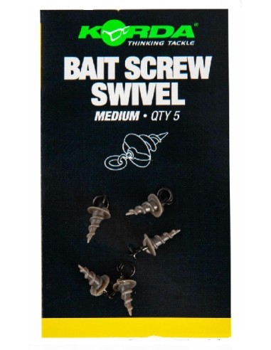 Korda baits screw ring swivel medium 5unds