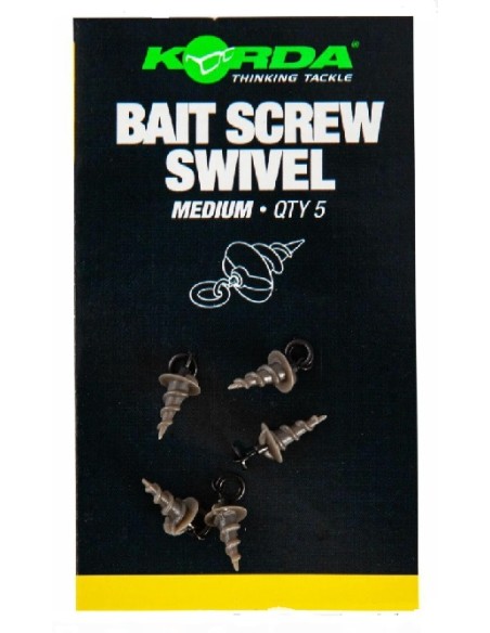 Korda baits screw ring swivel medium 5unds