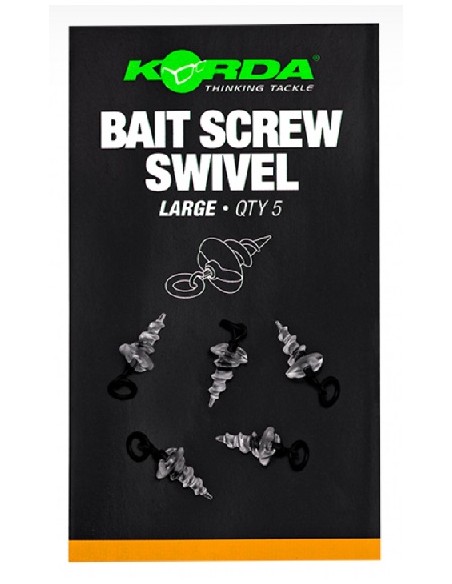 Korda baits screw ring swivel large 5unds