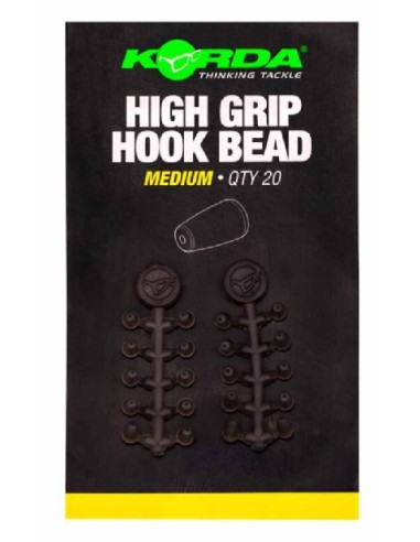 Korda high grip hook bead medium 20unds