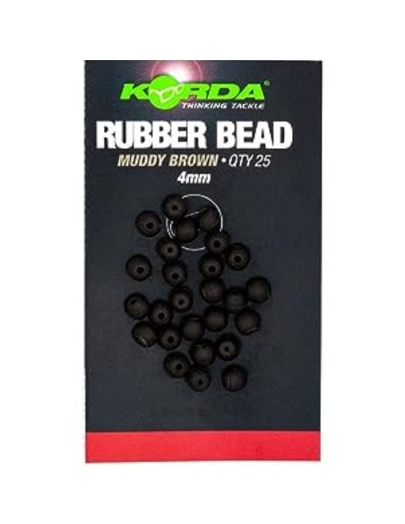 Korda perlas bead brown 4mm 25unds