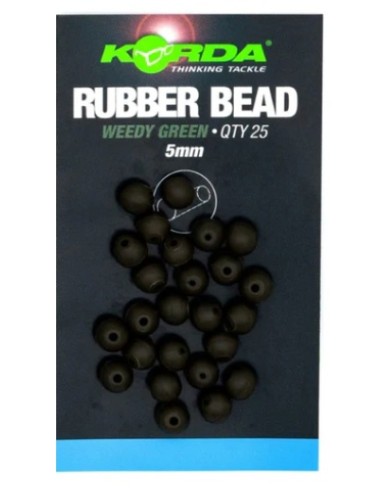 Korda perlas bead green 5mm 25unds