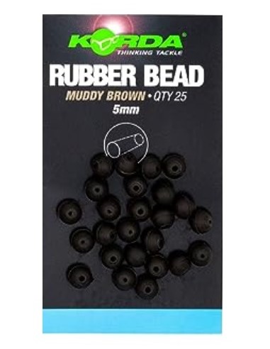 Korda perlas bead brown 5mm 25unds